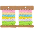 thumbnail image 2 of Color Zigzag Ribbon Color Ribbon Zigzag Lace Ribbon Color Wave Ribbon 2Pcs Color Zigzag Ribbon DIY Hand Made Material Cloth Hair Accessories Sewing Decoration 8mm, 2 of 8