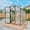 Black#1, variant on 3 Tier Lean-To Portable Greenhouse with Wire Shelves, Steel Frame, 79x39x83 Inches, PE Weatherproof Cover, Green