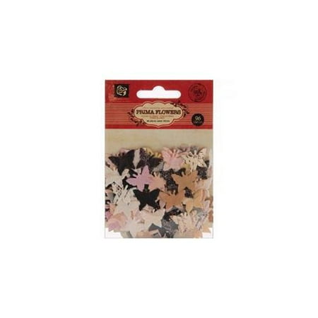 Prima Flowers 556266 Almanac Handmade Paper Flowers-Flutter Bits . 75 inch 96-Pkg