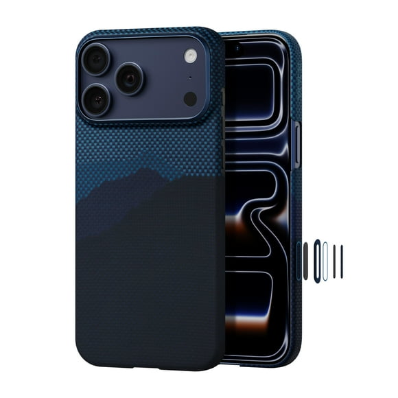 pitaka for iPhone 17 Pro Case 6.3" with Camera Control Button, Compatible with MagSafe, Ultra-Slim Case with Caseless Touch Feeling, 1500D Aramid Fib