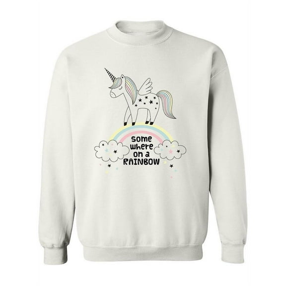 Somewhere On A Rainbow Design Sweatshirt Women -Image by Shutterstock, Female Large