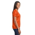 thumbnail image 3 of Sport-Tek Ladies Camohex V-Neck Tee Lst370 - Neon Orange - XS, 3 of 6
