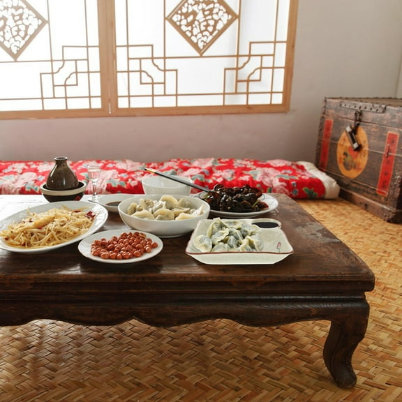 SEWCHICS Plate For Serving Ceramic Dumpling Plate Beige 1Pcs