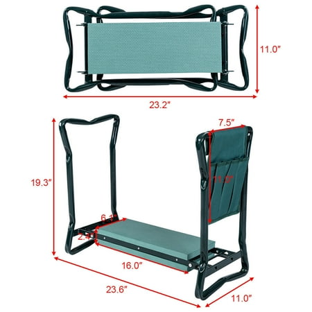 Costway Folding Sy Garden Kneeler Knee Pad Cushion Seat Tool Canada Costway Folding Sy Garden Kneeler, Garden Kneeling Bench Canada