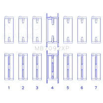 King Engine Bearings MB7092XP0.25 Crankshaft Main Bearing Set