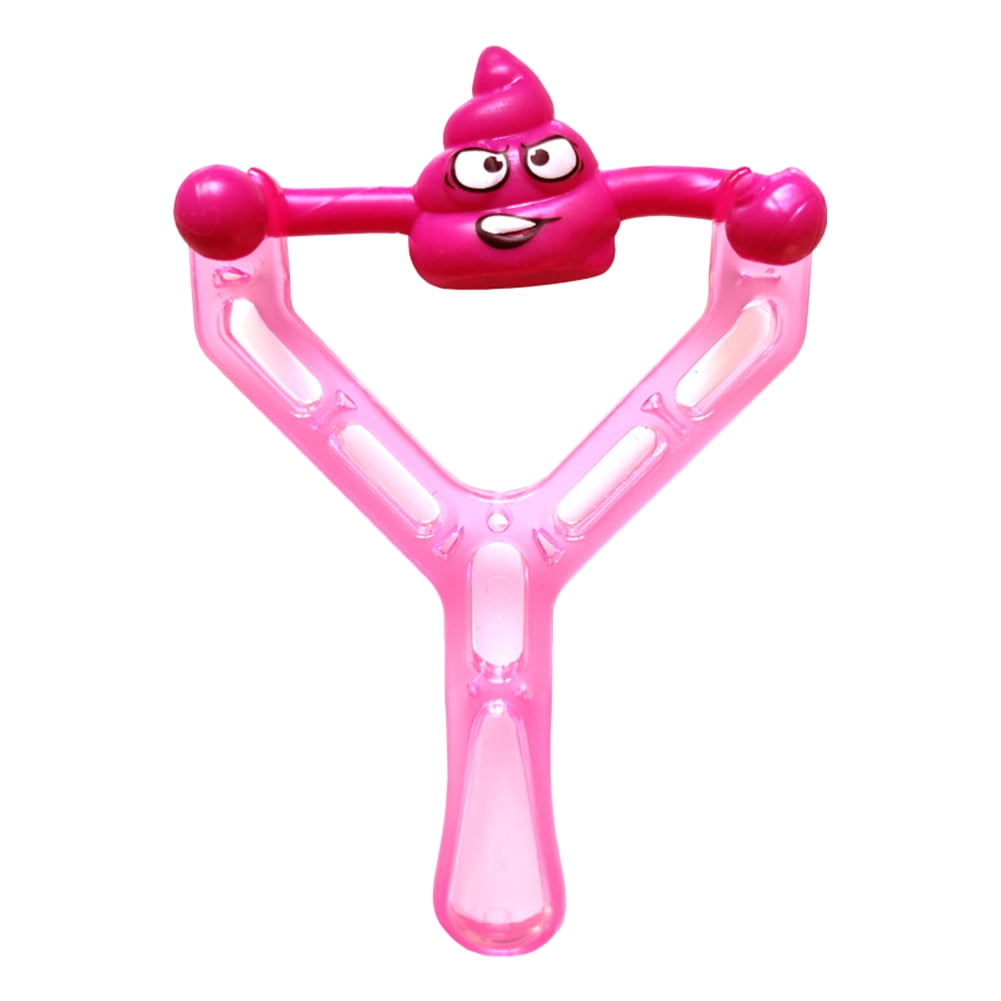 YFMHA Mini Rubber Slingshot Flying Poop Toys Venting Tricky Poo
