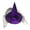 Purple, variant on Rose Witch Hat for Women, Halloween Mesh Witch Hat with Roses, Foldable Costume Accessory for Masquerade, Carnival, Cosplay, Party Dress Up and Holiday Decoration