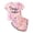Pink, variant on Trendfront Girls Letter Graphic Print Outfit Set Crew Neck Short Sleeve Top Summer 2 Piece Everyday Fashion Casual Kids Wear 2T-7T Clothes Set