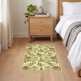 thumbnail image 3 of ODIKA 2'x3' Ultra-Soft Accent Mat, Fish Vintage Lake Cabin Motif Border Theme Trout Lure Fishing Flowing Dynamic None Washable, Bare feet friendly, Easy Care Indoor rug for Bedside, Footrest, 3 of 7