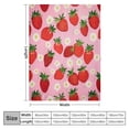 thumbnail image 4 of COMIO Pink Strawberry Blanket for Kids Girls, Soft Lightweight Strawberry Throw Blanket for Sofa Bed Traveling Camping Gifts Idea, 4 of 6