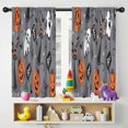 thumbnail image 5 of Blackout Kids Curtains,Gray Halloween Ghosts Cats and Pumpkins Childrens Insulated Curtains Set Of 2,Bedroom Essentials,Toddler Room Decor 42"x54", 5 of 5