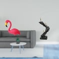 thumbnail image 2 of Estatua de flamenco pensador, figura decorativa para jardín, figura abstracta, artesanía para jardín, accesorios, estantería, objetos decorativos, vac, 2 of 8