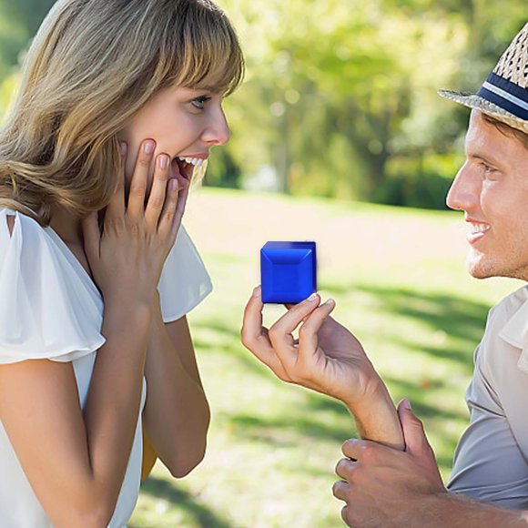 LED Ring Box For Proposal Wedding Engagement Birthday Valentine Day Christmas LED Ring Jewelry Gift Box With Light For Men For Women For Gi