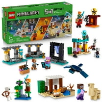 LEGO Minecraft Gift Set - 5 epic sets with 15 characters in 1 Box: Steve’s Desert Expedition, The Armory, The Nether Lava Battle, The Illager Desert Patrol, and The Lush Cave Fight - 66805