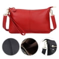thumbnail image 3 of Genuine leather ladies crossbody bag, fashionable and versatile single shoulder bag-Red, 3 of 5