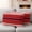 Red, variant on Blue Striped Outdoor Waterproof Pillow Covers, Modern Minimalist Gradient Lines Aesthetic Decorative Square Throw Pillowcase Sofa Cushion Sham for Patio/Couch/Chair, 26"x26" 2 Pack