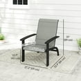 thumbnail image 3 of Outsunny Chaise Adirondack Chaise Muskoka en Aluminium avec Siège en Maille, 3 of 10