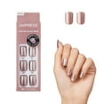 thumbnail image 3 of KISS imPRESS Color  Press on Nails, Champagne Pink, Pink, Short Squoval, 30 Count, 3 of 13