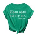 thumbnail image 1 of B91xZ Hauts à Col Rond pour Femmes Chemises Amples Surdimensionnées Tee-Shirt Basique, Vert Menthe m, 1 of 4