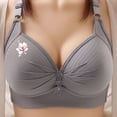 thumbnail image 2 of Riecok Plus Size Push up Bras No Wire Stretch Wireless Bras Full Coverage Support Bras Breathable Comfortable Bras, 2 of 3