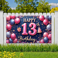 thumbnail image 7 of Colorful Design Happy Birthday Banner Stars Pattern Balloon Decoration Party Backdrop for Teenage Party Celebration Indoor Decoration Event, 7 of 7