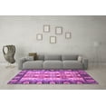 thumbnail image 3 of Ahgly Company Indoor Rectangle Abstract Purple Modern Area Rugs, 2' x 5', 3 of 4