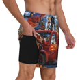 thumbnail image 2 of KLL Halloween Pets Pumpkins for Mens Swim Trunks Quick Dry Swim Shorts with Built-in Compression Liner Funny Swimwear Bathing Suits-XX-Large, 2 of 6
