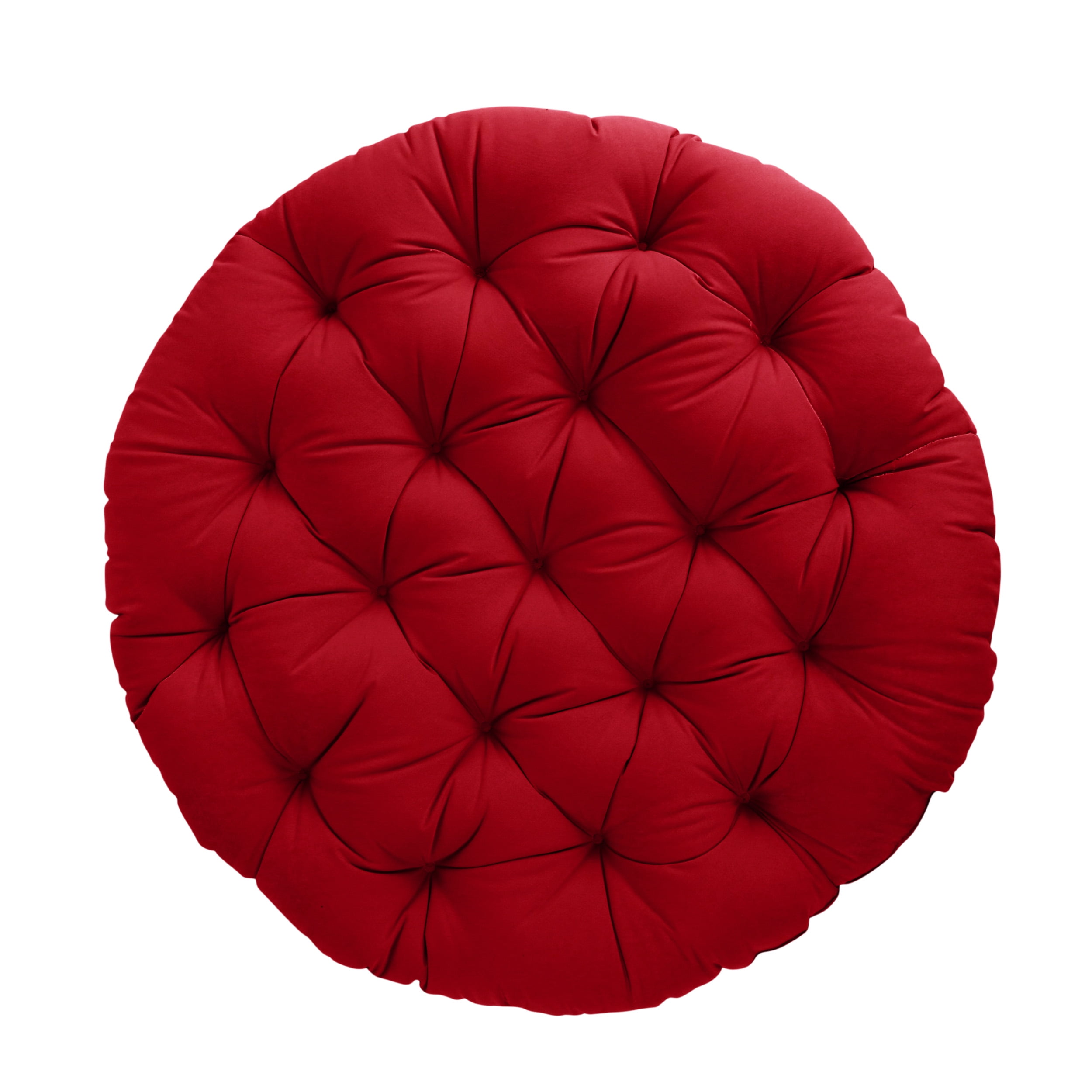 Red Barrel Studio 1 - Piece Papasan Seat Cushion Lark Manor Fabric: Ivory, Size: 48 W x 48 D x 4 H