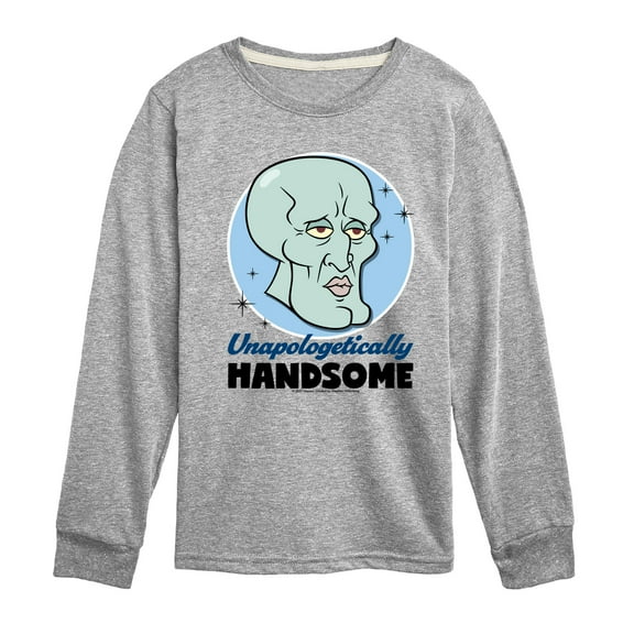SpongeBob SquarePants - Unapologetically Handsome - Toddler & Youth Long Sleeve Graphic T-Shirt
