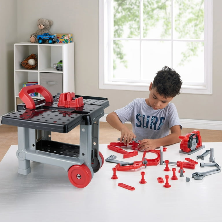 Kid Connection 38-Piece Tool Cart Play Set with Realistic Sound – BrickSeek