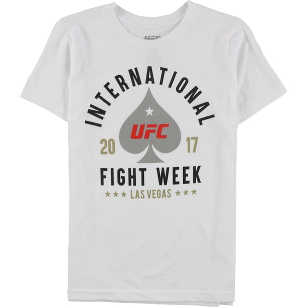 Playera gráfica UFC Boys Semana Internacional de Lucha 2017 blanca M