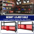 thumbnail image 2 of AUHUP 4-Tier Garage Storage Shelves 7000LBS Heavy Duty Metal Shelving 79" W Shelving Unit for Warehouse,Basement Industrial,Commercial Utility Rack Shelf, Black, 79"H x 79"W x 24"D, 2 of 10