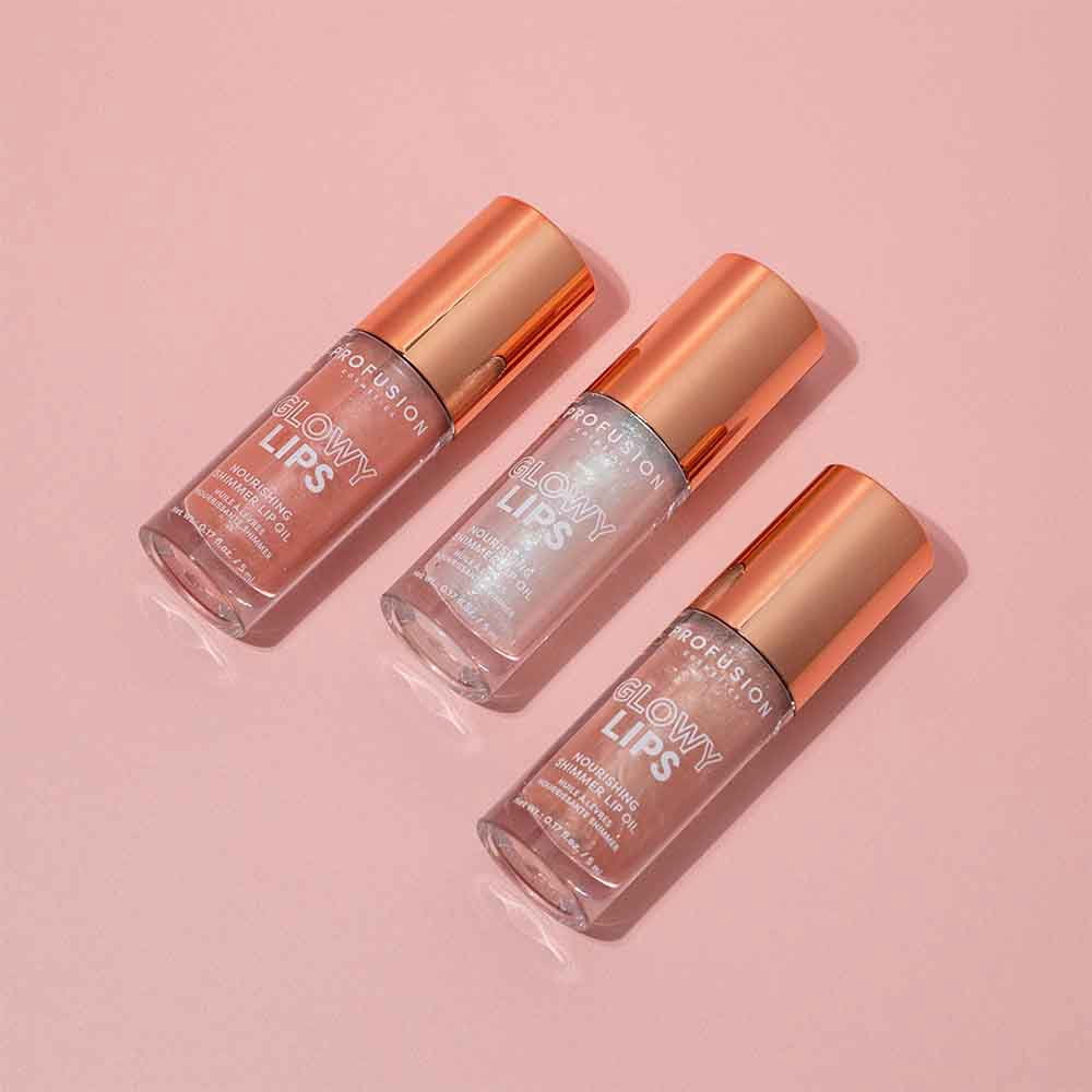 Profusion Cosmetics Glowy Lips Nourishing Shimmer Lip Oil - Bling Bling