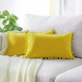 thumbnail image 2 of Pillow Covers Cushion Covers With Pom-Poms, 2 of 5