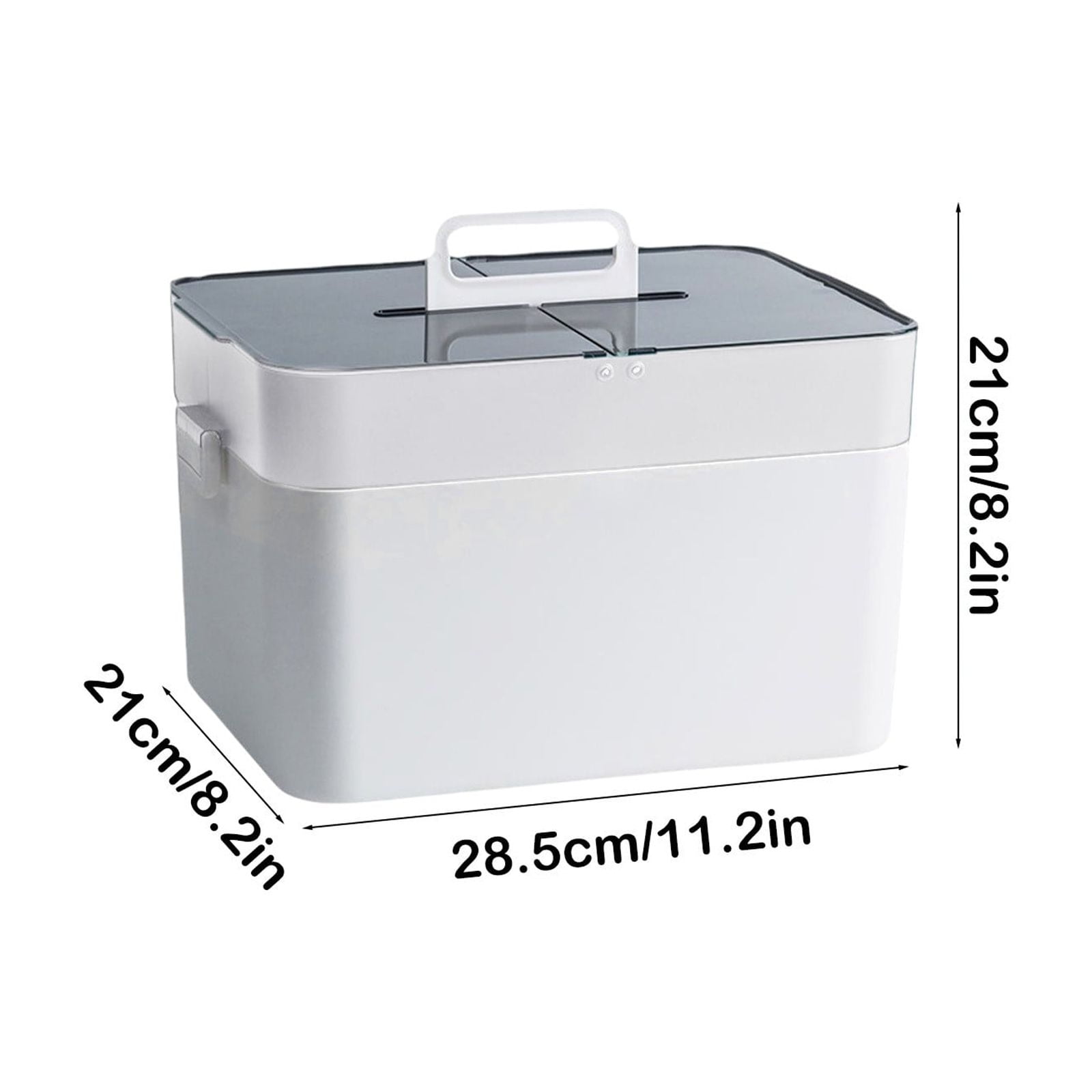 Large Capacity Pill Organizer And Divider Box, Multi Compartment Medicine Storage Case With Cutter Function, Portable Tablet Splitter For Travel Home Accurate Dosage And Secure Storage