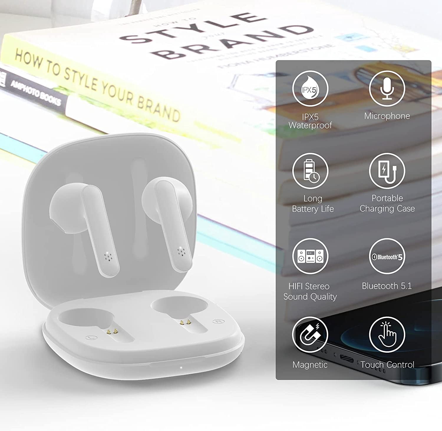 GAMURRY Wireless Headphones, Dual Mic Bluetooth Headphones Wireless  Headphones, 20 Hour Runtime Headphones | Walmart Canada