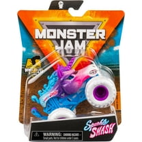 Monster Jam Official Sparkle Smash Monster Truck with Wheelie Bar Die-Cast Vehicle 1:64 Scale, Crazy Creatures Series 19