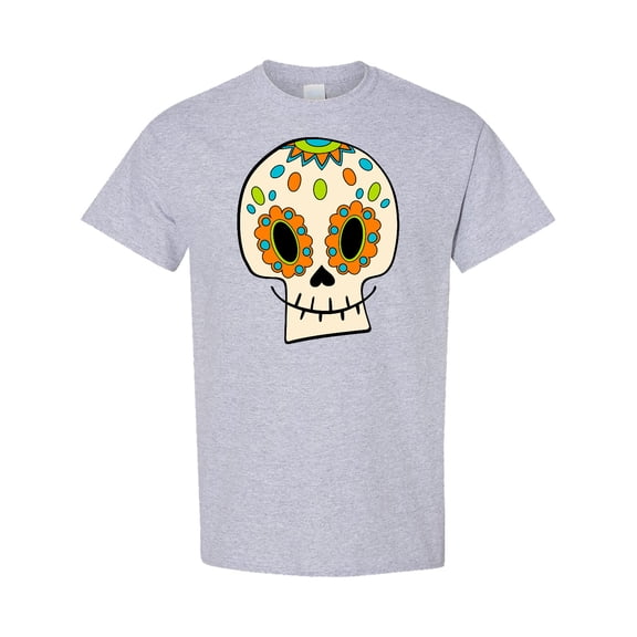 Inktastic Smiling Sugar Skull for Day of the Dead T-Shirt