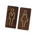 thumbnail image 2 of Men and Women Restroom Signage Universal Placard Thicken Bathroom Brand Restroom Sign Sturdy for Bathroom Mall Offices Hotel, 2 of 9