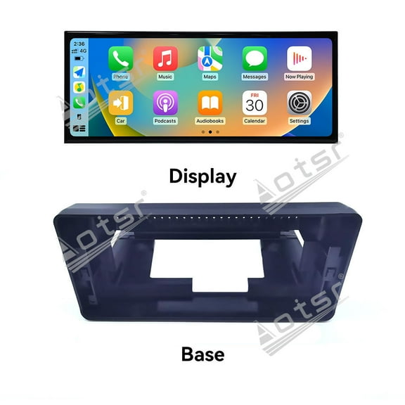 Aotsr Qualcomm 15.8 inch Car Radio Android 14 For Mercedes Benz C/GLC W205 2015-2019 Car Carplay Auto Stereo GPS Navigation IPS Screen BT (NTG5.0)