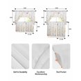 thumbnail image 5 of Spring Wildflowers Swag Kitchen Curtains Sets for Windows 24 Inch Length, Pastoral Rustic Farmhouse Botanical Short Window Curtain Panels Swags Valances and Tiers 3 Piece Set for Cafe/Dining Room, 5 of 5