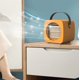 thumbnail image 4 of Enfriador de aire portátil, pequeño ventilador de aire acondicionado USB con luz nocturna, bandeja de hielo incorporada, oscilación de 90°, ventilador de refrigeración personal para el hogar, oficina,, 4 of 5
