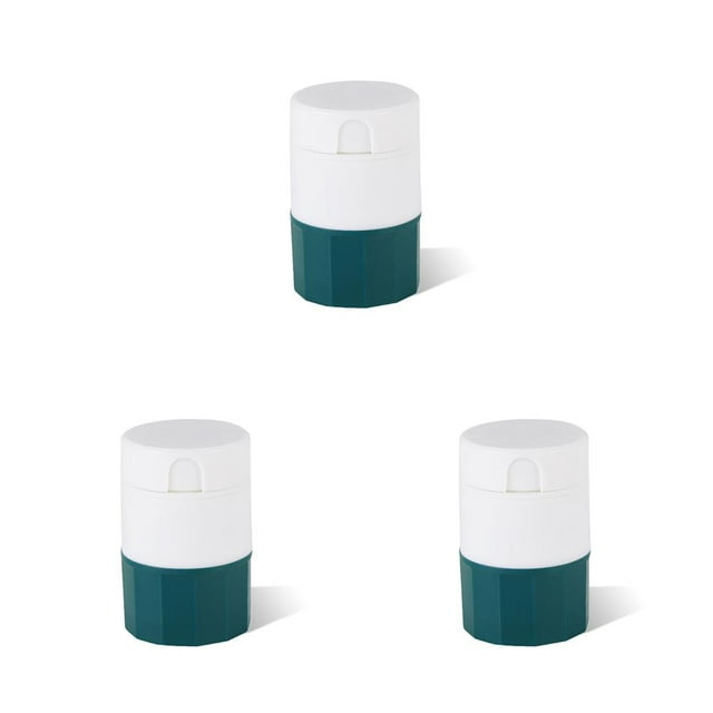 Injueey Divisor de pastillas de plástico 4 en 1 taza de agua divisor de tableta de mano ajustable portátil trituradora de viaje para Type2 NO2