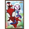 Marvel Spidey and His Amazing Friends - Webs Wall Poster, 14.725" x 22.375" Framed