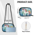 thumbnail image 3 of Stylish Crossbody Phone Bag Purse Handbags Adjustable Strap, Compact Design for Essentials Rainbow Unicorn, 3 of 7