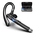 thumbnail image 1 of Auriculares Bluetooth para teléfono celular, auriculares inalámbricos Bluetooth V5.1 con micrófono con cancelación de ruido Cvc 8.0 para conducir/negocios/oficina, compatible, 1 of 5