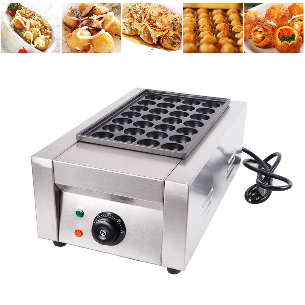 INTSUPERMAI Electric Takoyaki Maker Octopus Fish Ball Machine 28 Holes