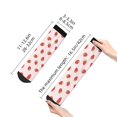 thumbnail image 4 of Pofeuu Strawberry Print 30cm Socks, Adult Running Hiking Socks for Youth and Adult, 4 of 7