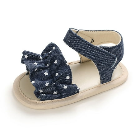 

Binmer Toddler Kids Baby Boys Girls Star Rubber Sandals Non-Slip First Walking Shoes