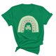 thumbnail image 5 of Camiseta de Manga Corta de Cuello Redondo Impresa de Primavera Superior de las Mujeres, Mezcla Ligera de Poliéster para Uso Diario Y de Fiesta Casual, 5 of 9